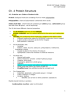 BCHM 307 Week 2 Notes