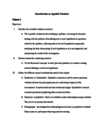 Intro to Statistics - Chapters 2 & 3