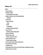 History 101 Week 2 Notes
