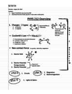 Week 1 (Lecture 1 & 2) PHYS212