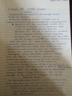 Chem 151 U1M2 Notes