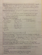 Operations Management, Week 1 Notes