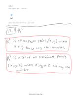 Multivariable Calc Notes 12.1