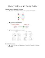 Math 153 Exam #1 Study Guide