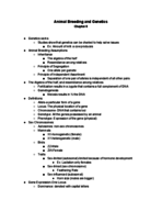 Animal Breeding and Genetics