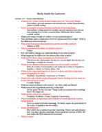 Exam 1 Study Guide