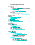 Plant Science Study Guide Exam 1