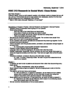 HWC 313 Class Note 2