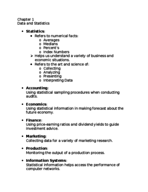 Business Statistics Chapter 1