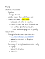 Human Development 265 Notes, Week One