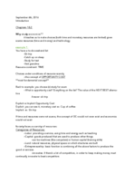 Microeconomics Week 1 Notes 