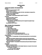 GEO 121 Class Notes- Chapter 2