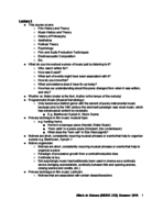 Lecture 1 Notes