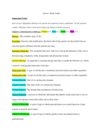 Exam 1 Study Guide