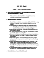 CAS 301 Week 3 Notes