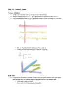 MTH 132 Week 2 Lecture Notes