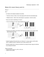 Music 40, week 3