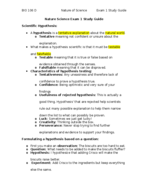 BIO 106 D, Week 2, Exam 1 Study Guide