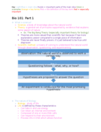 BIO 101 Chapter 1