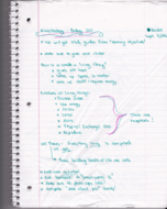 BIOL 201- Week 1 Class Notes