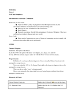 Hist110-04 Intro to American Civilizations Week 1 Notes