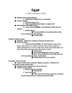 World History 100-003 - Week 2 - Egypt & the Hebrews