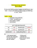 When to use ser and estar