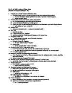 Biology 97 Lecture 7 Class Notes