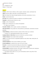 Introductory Statistics, Study Guide Ch. 1-3