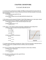 College Physics - Chapter 2 Homework (Selected Questions)