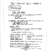 Biology 101 Chapter 2 Notes
