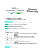 Stats Chap 3 Notes