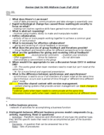 Study guide Q&A MIS 3063