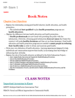 Health Promotion, Week 3 Notes