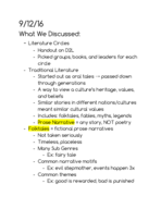 English 275, Week Two