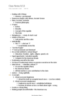 class Notes 9/13 - American Political Government 
