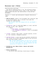 BUS LAW CH. 2-CH. 3 NOTES  Courts, ADR and Court Procedures 
