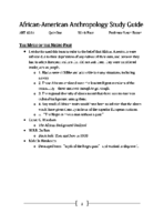 Quiz One Study Guide