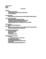 Week Four Class Lecture Notes