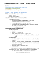 OCEANOGRAPHY: COMPLETED EXAM 1 STUDY GUIDE 9.15.16