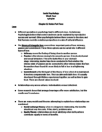 Social Psychology Week 4 Notes