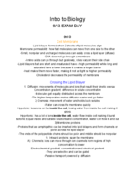 Biology Week 4 notes