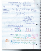 Matrix Determinant Notes