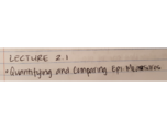 Week 2 Lecture Notes