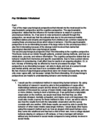 Chapter 1 Study Guide for Midterm Exam