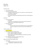 Concepts of Science week 5 notes
