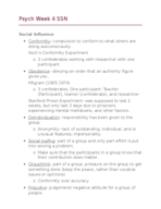 Psych 1101, Week 4 Notes