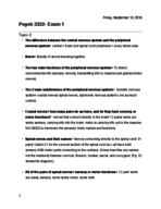 Psych 3322- Exam 1