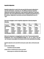Intermediate Spanish Week 5 Notes