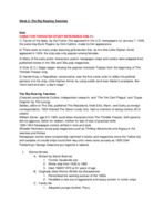Week/Module  2: The Rip Roaring Twenties